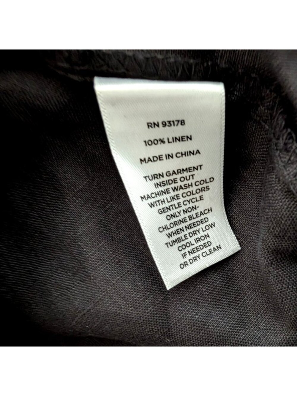 Magaschoni Black Linen Maxi Skirt Whip Stitch Detail Size 10 Quiet Luxury - Picture 9 of 12